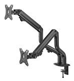 TWISTED MINDS TM-71-C012 MEKANİK AMORTİSÖR DÜZ EKRAN 17"- 32" MAX 2X 8KG İKİLİ MONİTÖR KOLU